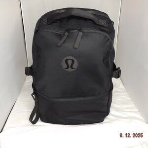 Lulu Lemon New Crew Backpack 22L Black 15" Laptop Padded Bag